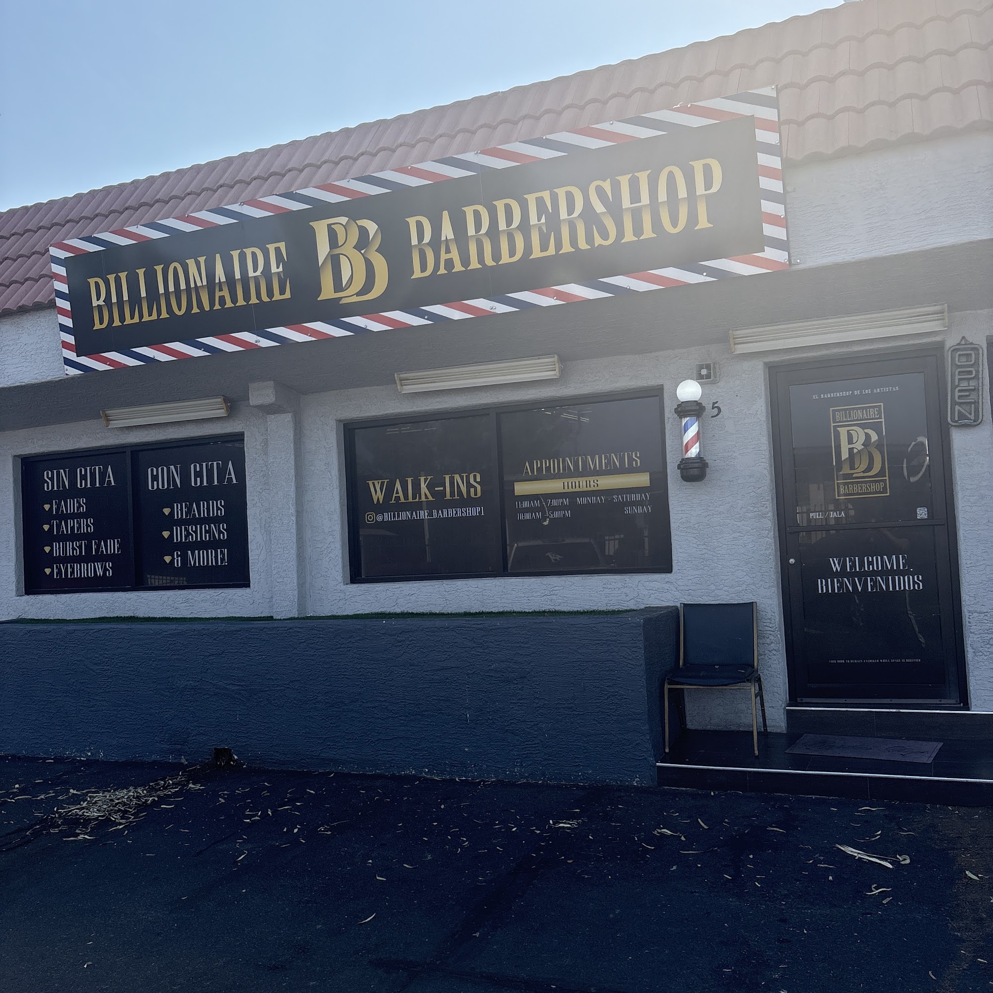 BILLIONAIRE BARBERSHOP 4711 W Ocotillo Rd, Glendale Arizona 85301