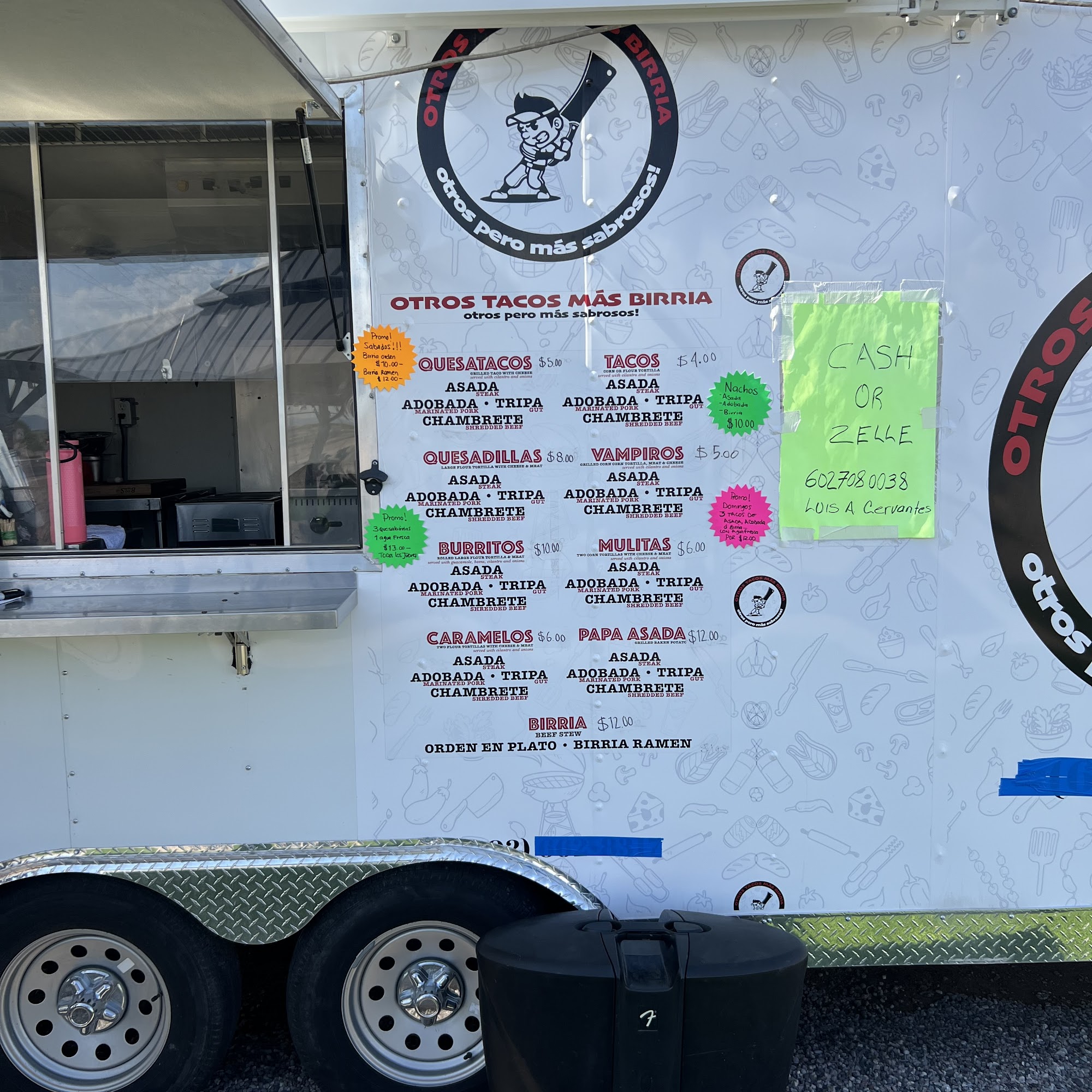 Otros tacos mas birria llc Menu