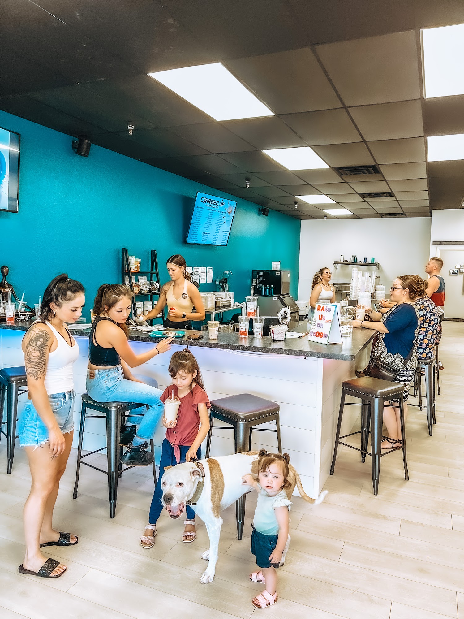 Charged Up Nutrition Bar Menu