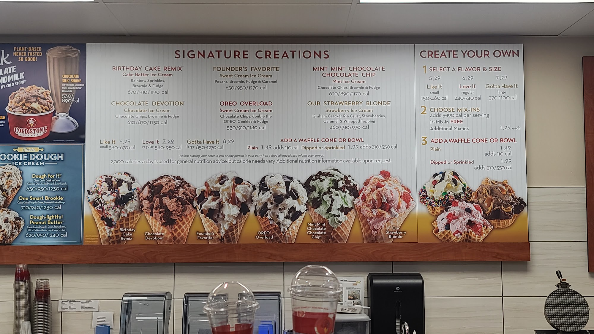 Cold Stone Creamery Menu