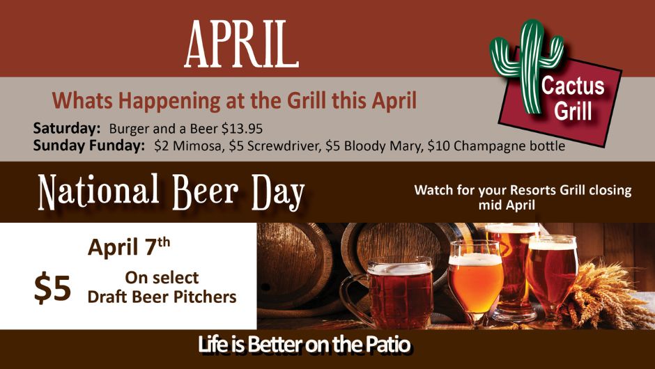 Cactus Kitchen + Bar Menu