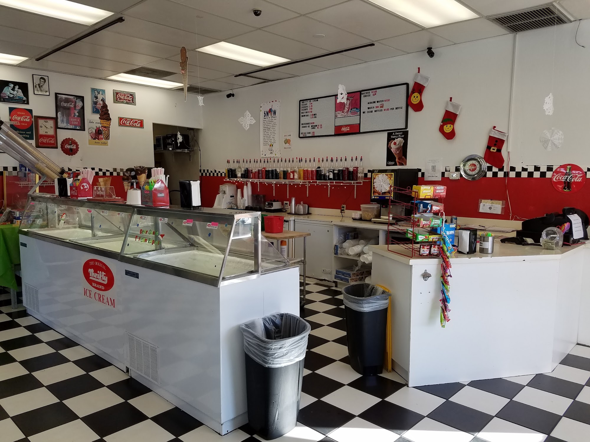 Sandee's Water 'n Ice Menu