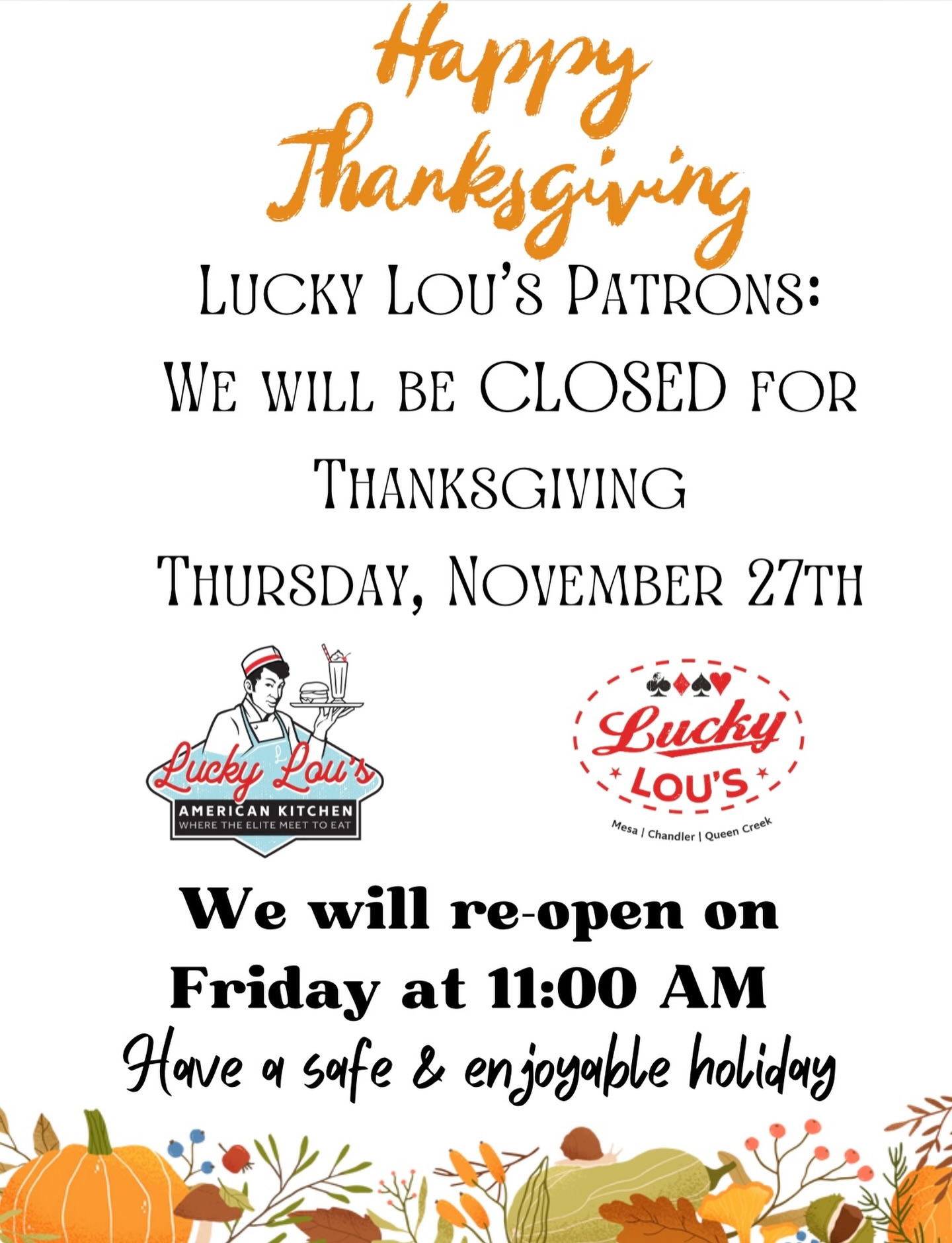 Lucky Lou’s American Kitchen Mesa