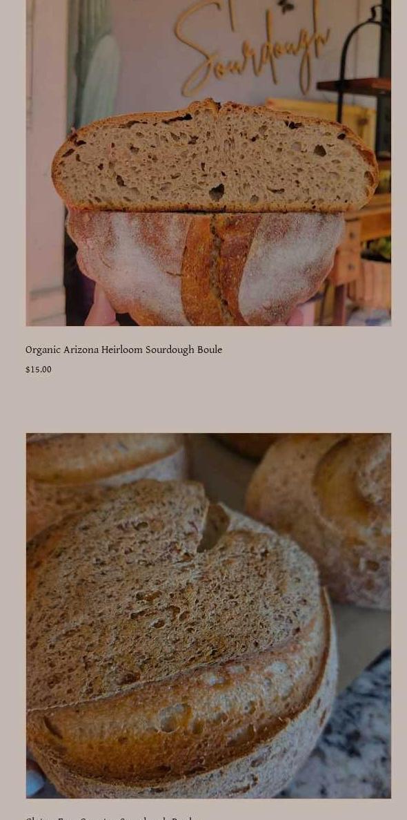 For the Love of Sourdough: A Desert Organic Sourdough House Menu