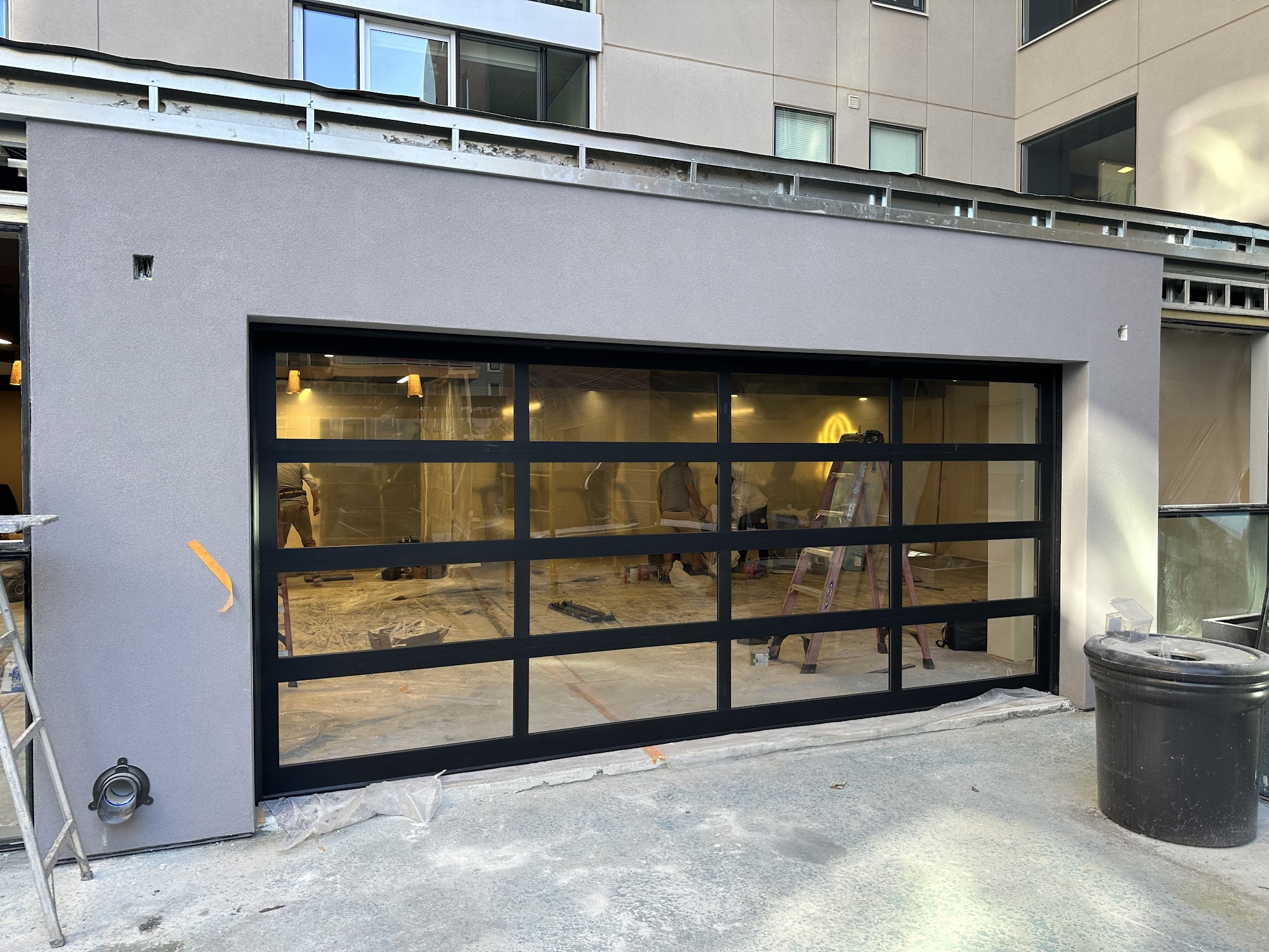 Blue Cactus Garage Door