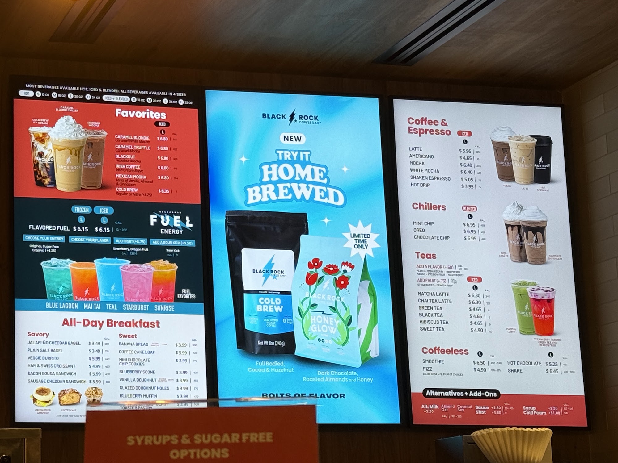 Black Rock Coffee Bar Menu