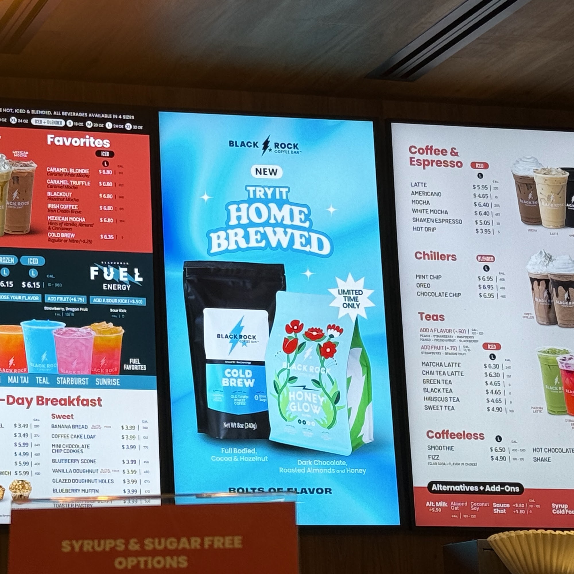 Black Rock Coffee Bar Menu