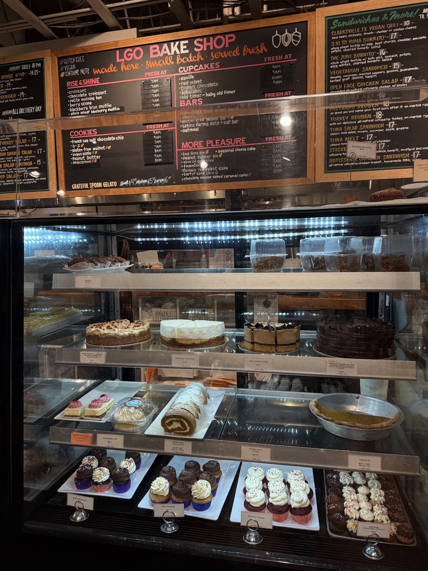 Grateful Spoon Gelato Menu