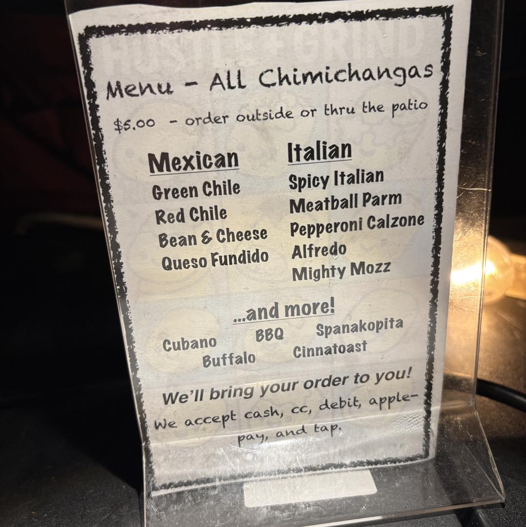 The Rock Menu