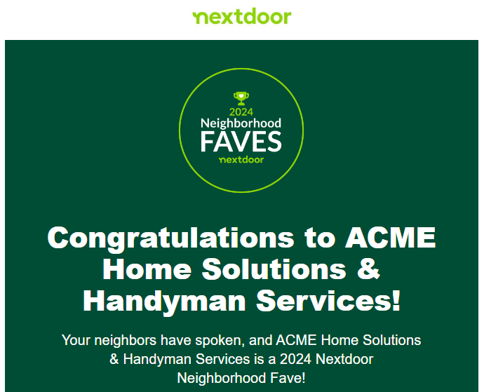 Photo credit: nextdoor