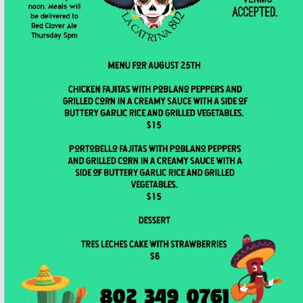 La Catrina Mexican Food Menu