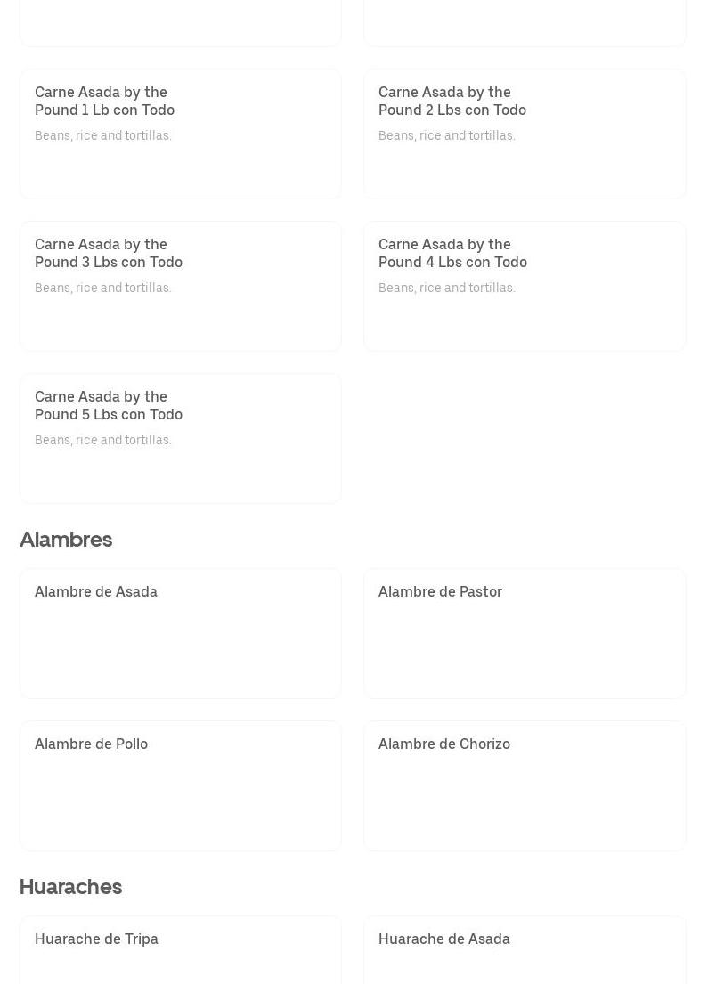 Latinos Restaurant 2 Menu