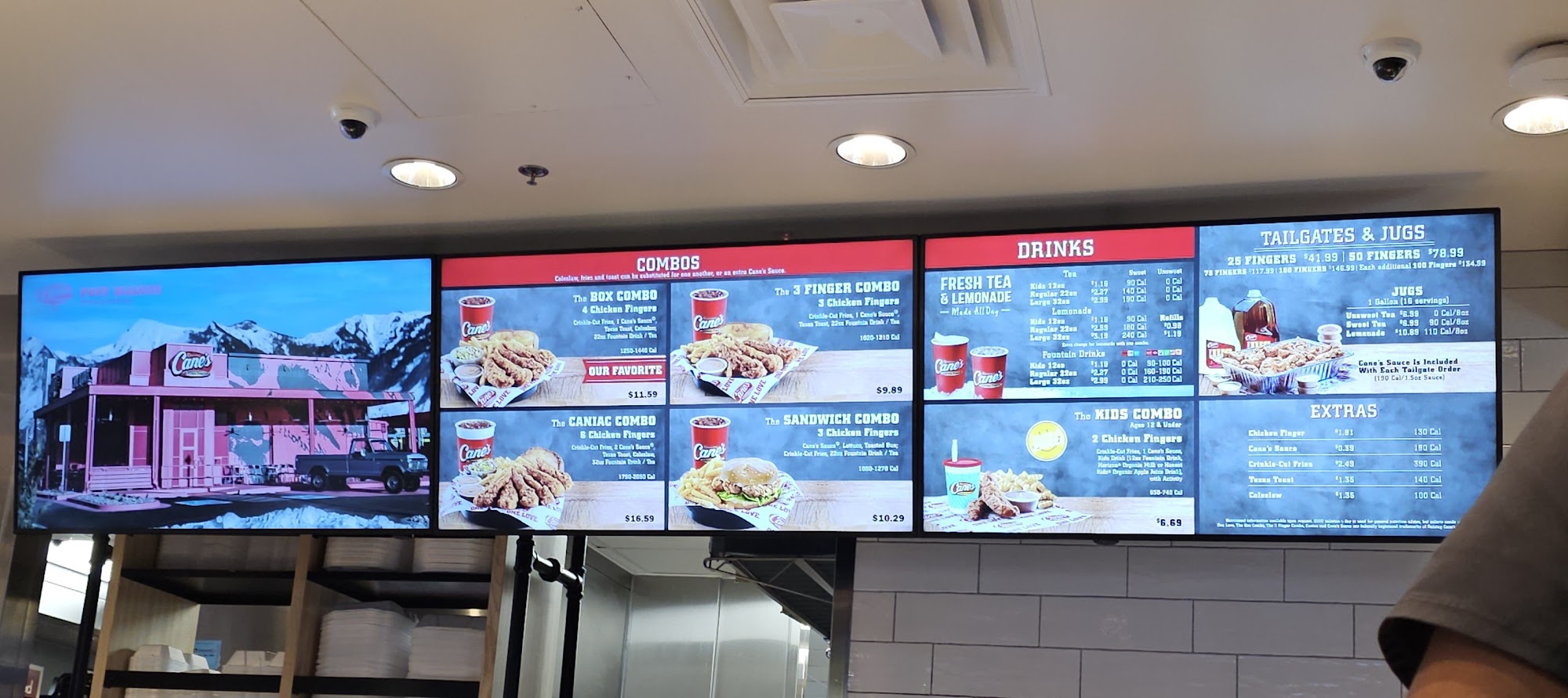 Raising Cane's Chicken Fingers Menu