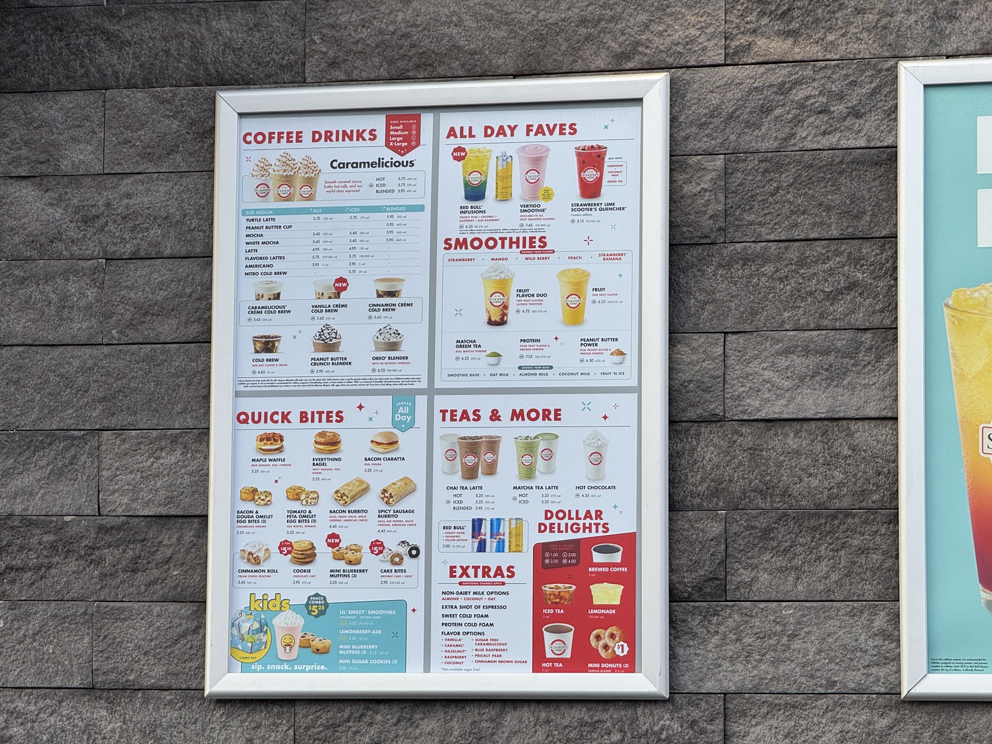 Scooter's Coffee Menu