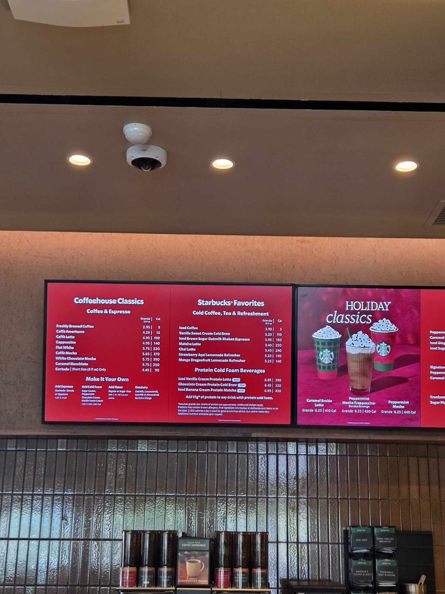 Starbucks Coffee Company Menu