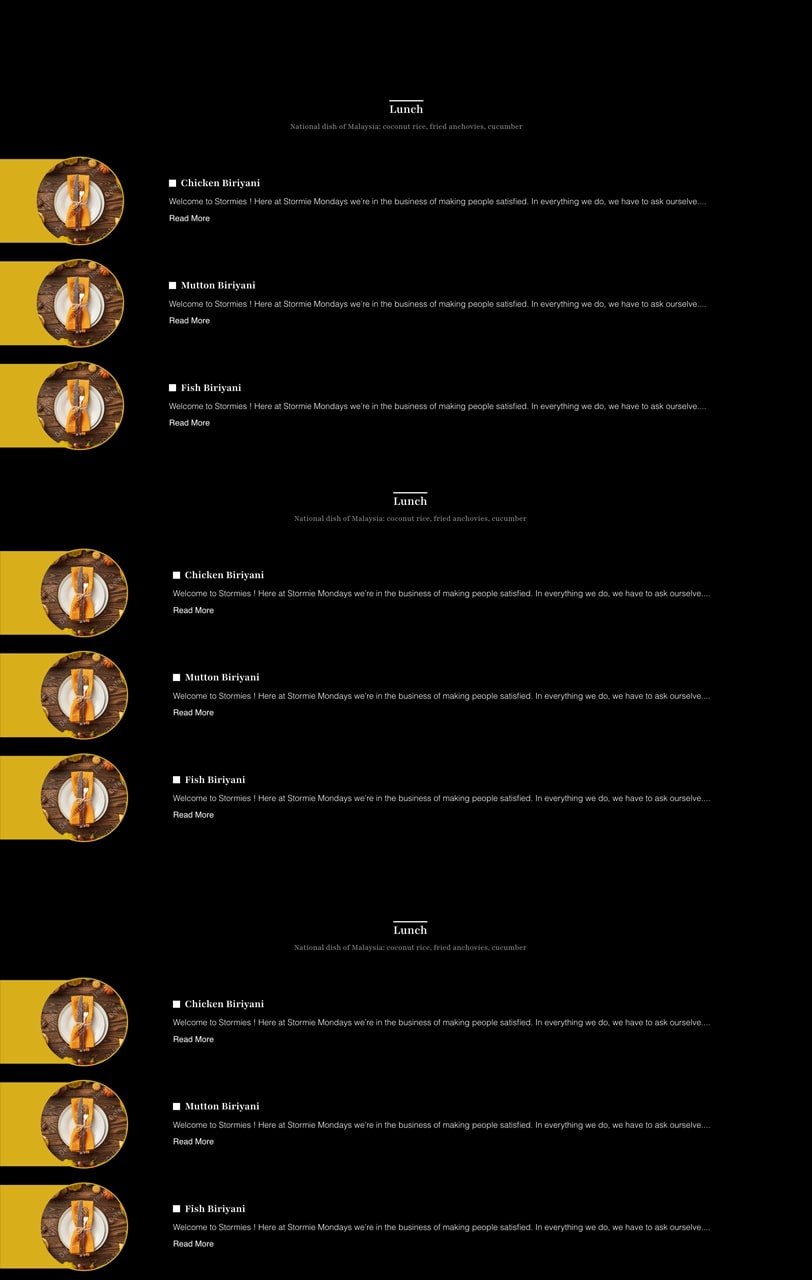 El Chaka Restaurante Menu