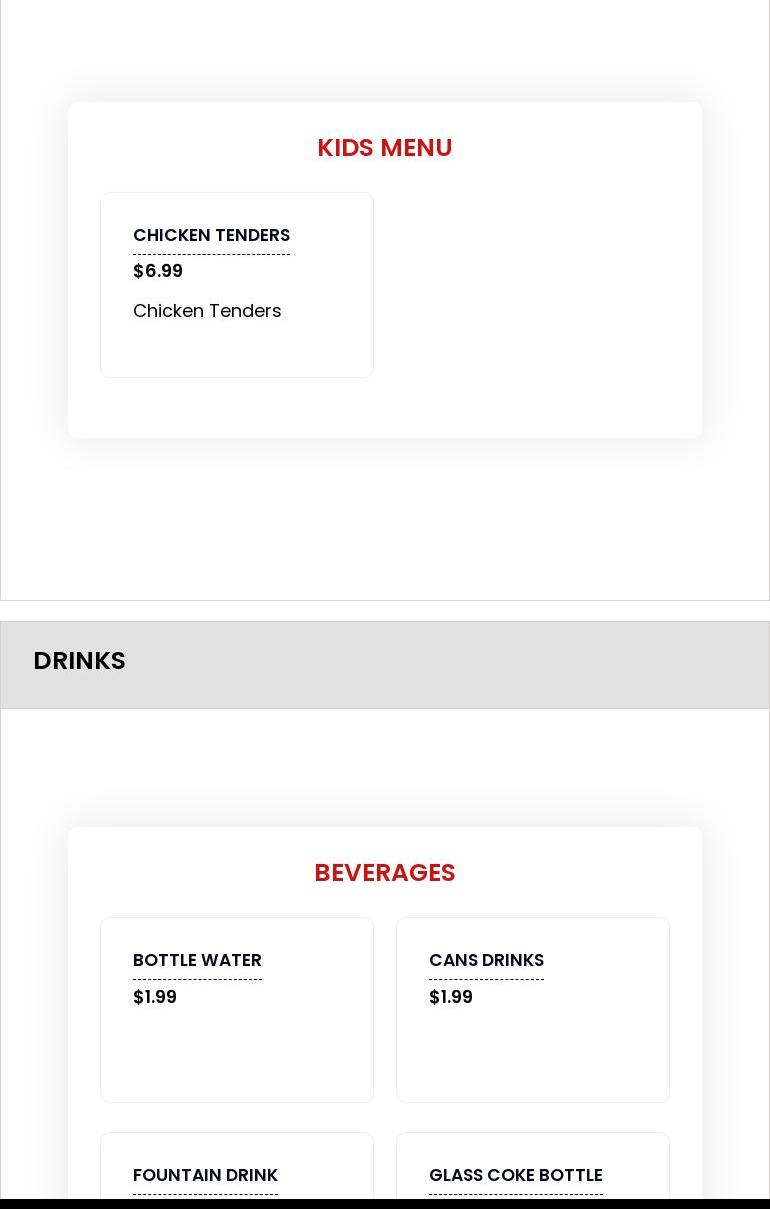 Supreme Shawarma Menu