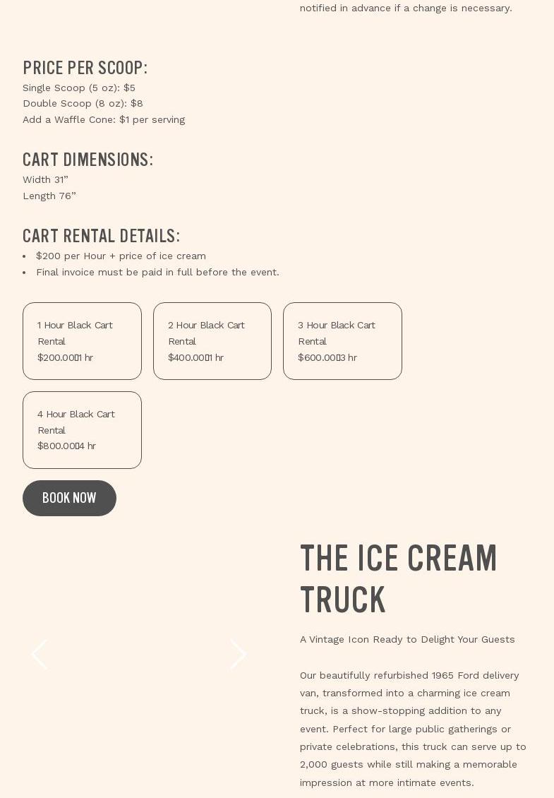 Stella's Ice Cream - Ahwatukee Menu