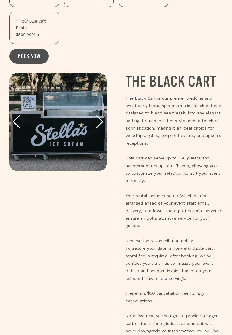 Stella's Ice Cream - Ahwatukee Menu