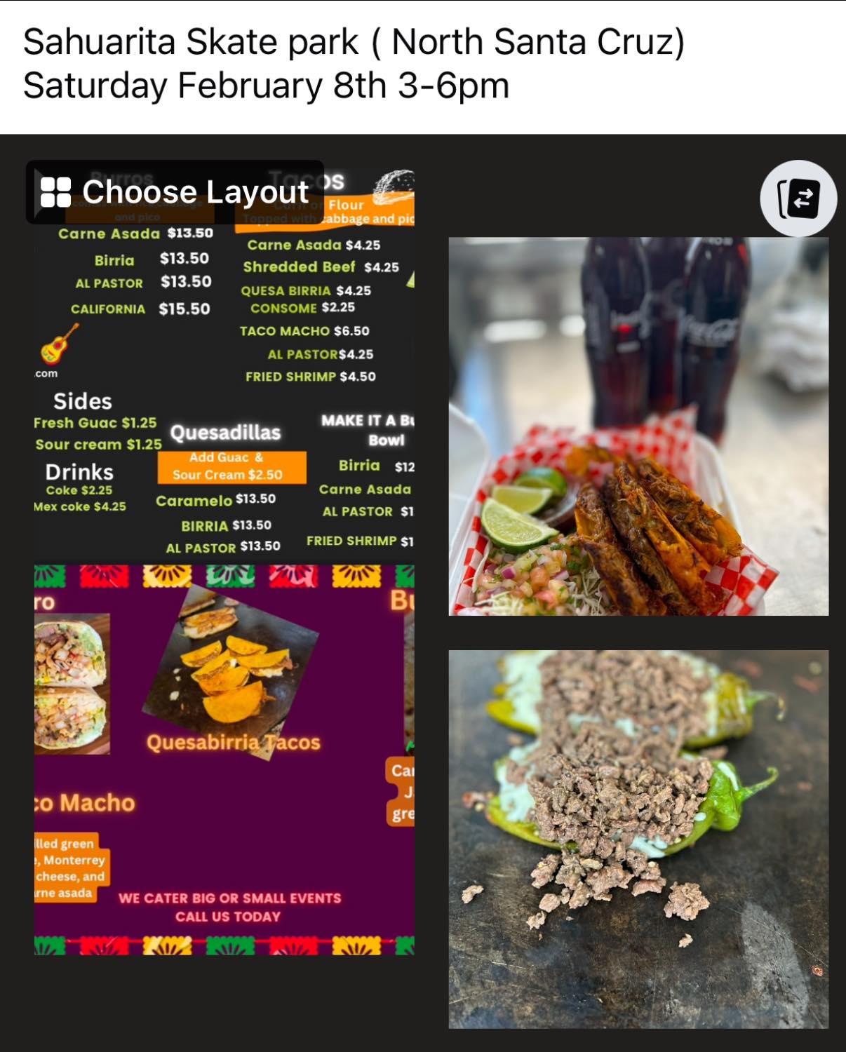 HECTORS SOUTH OF THE BORDER MEXICAN FOOD LLC Menu