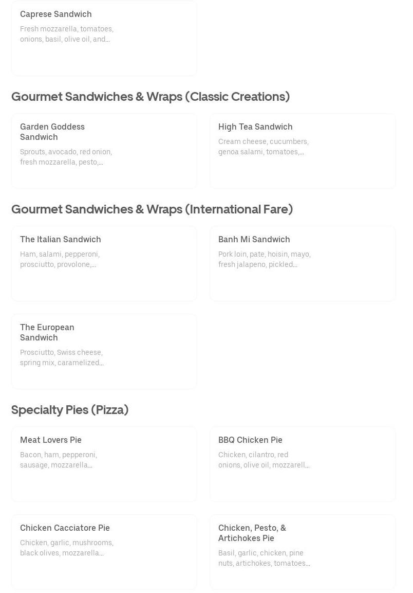 AJ’s Sushi Bar Menu