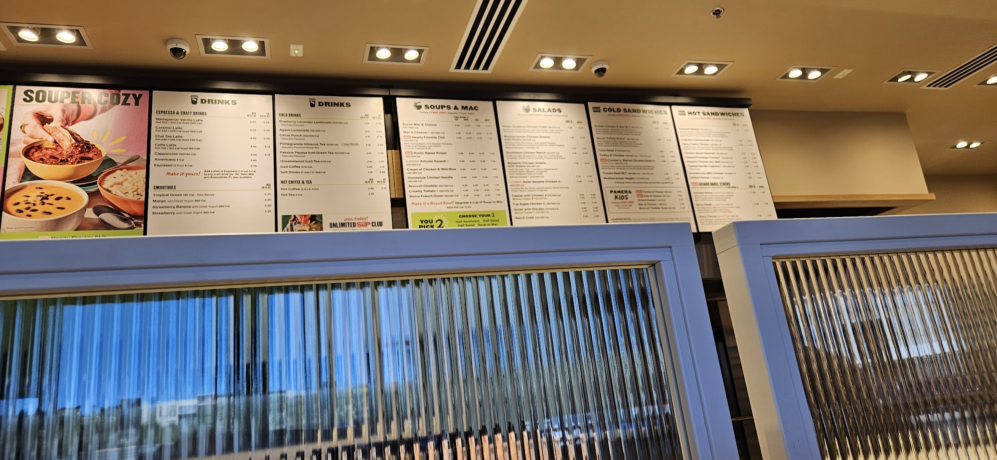 Panera Bread Menu