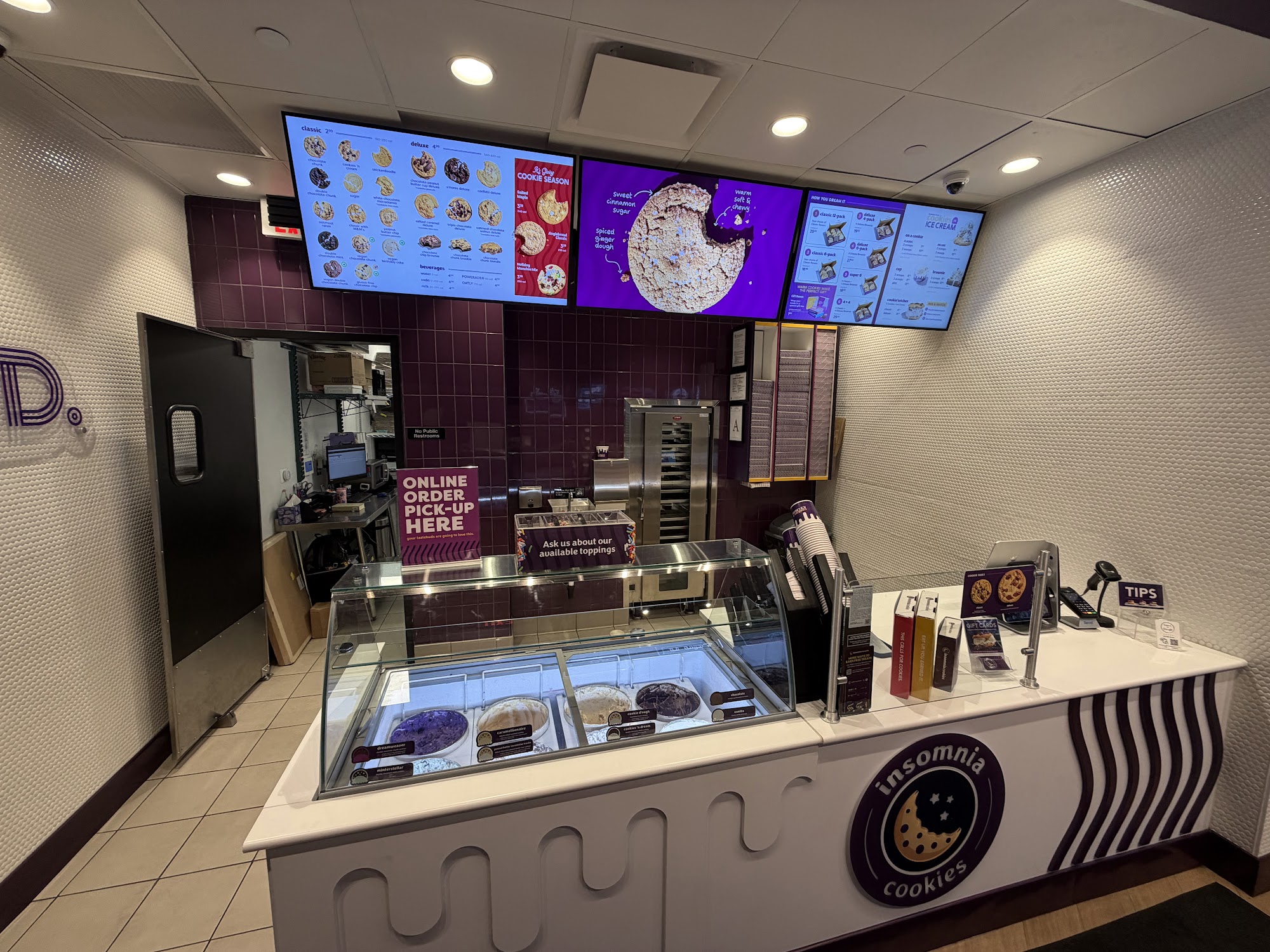Insomnia Cookies Menu