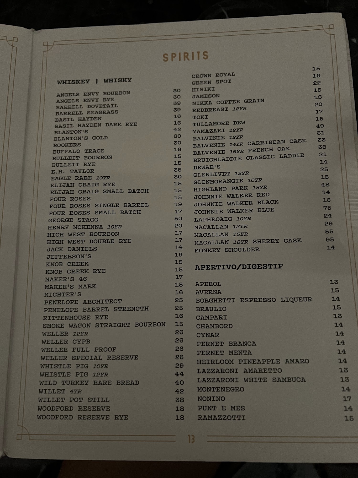 Tell Your Friends Menu