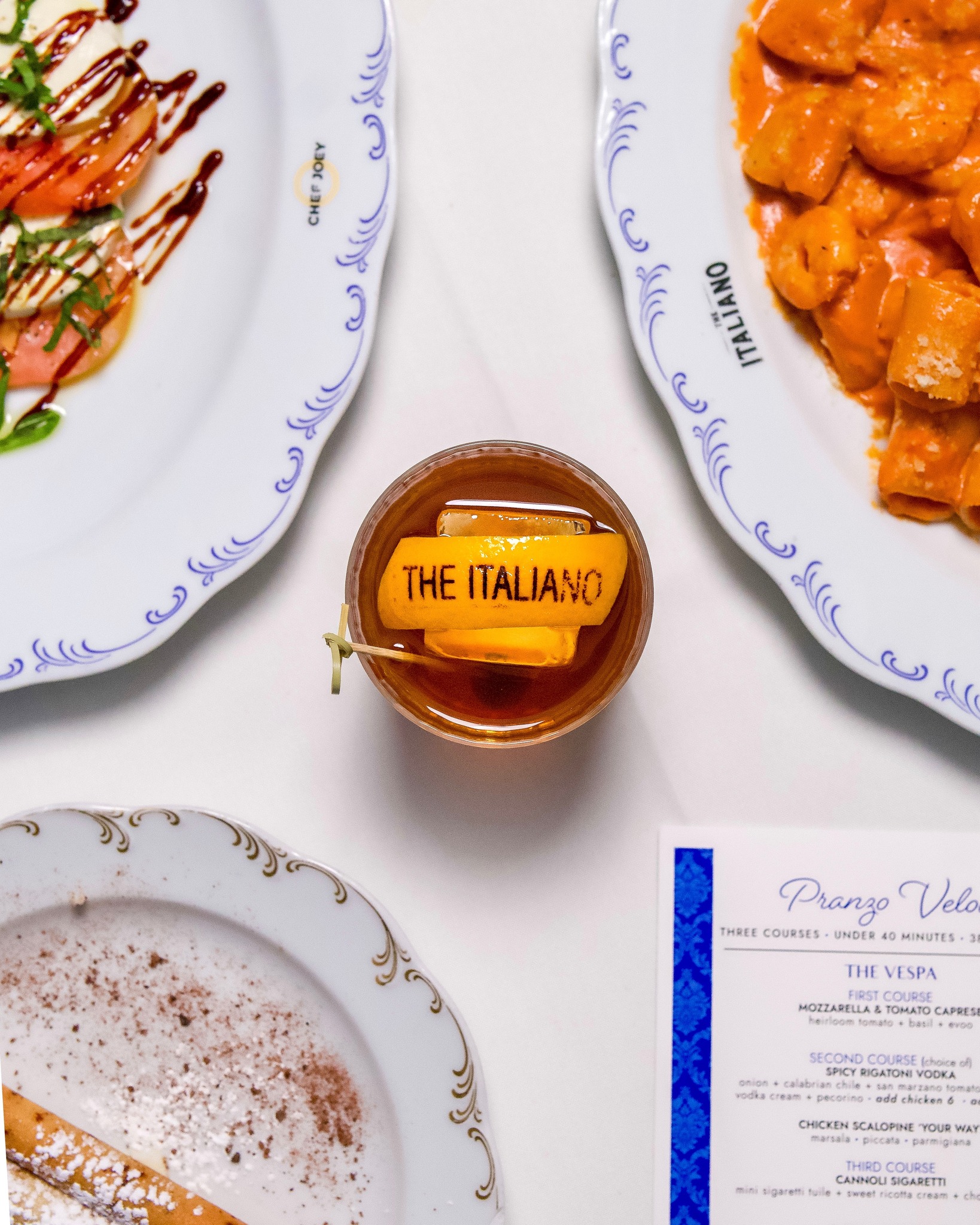 The Italiano Menu