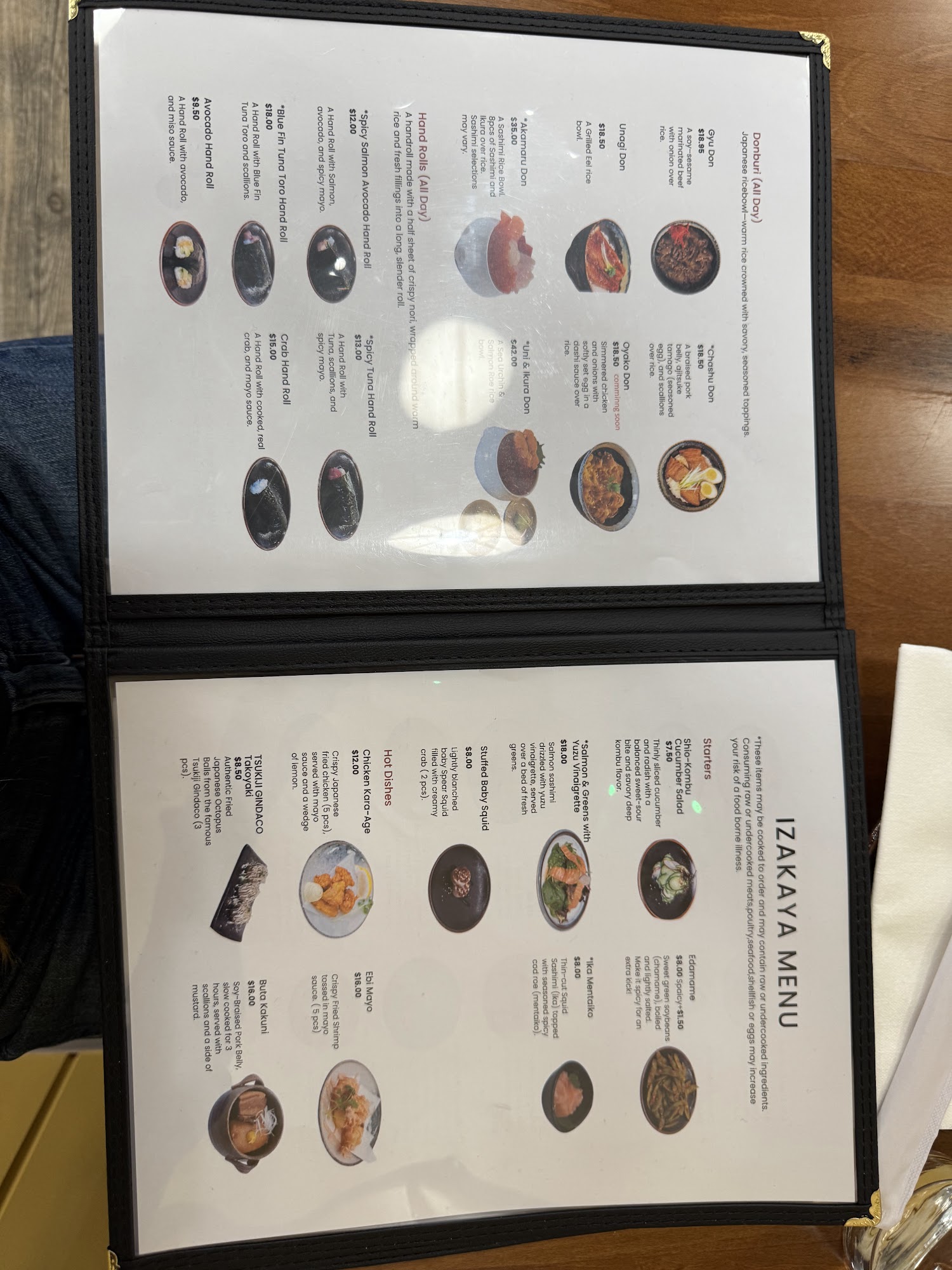 Akamaru Scottsdale Menu