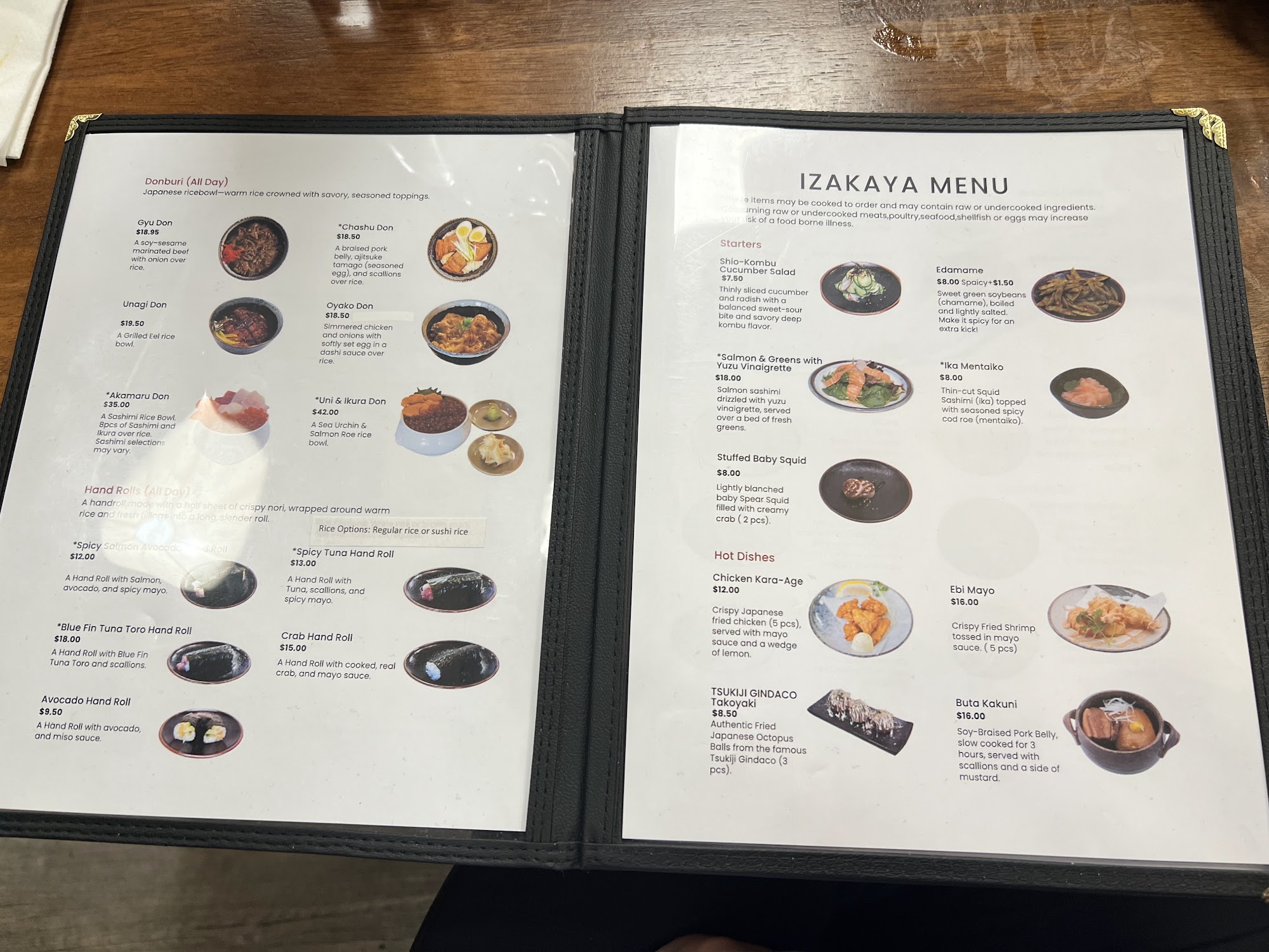 Akamaru Scottsdale Menu