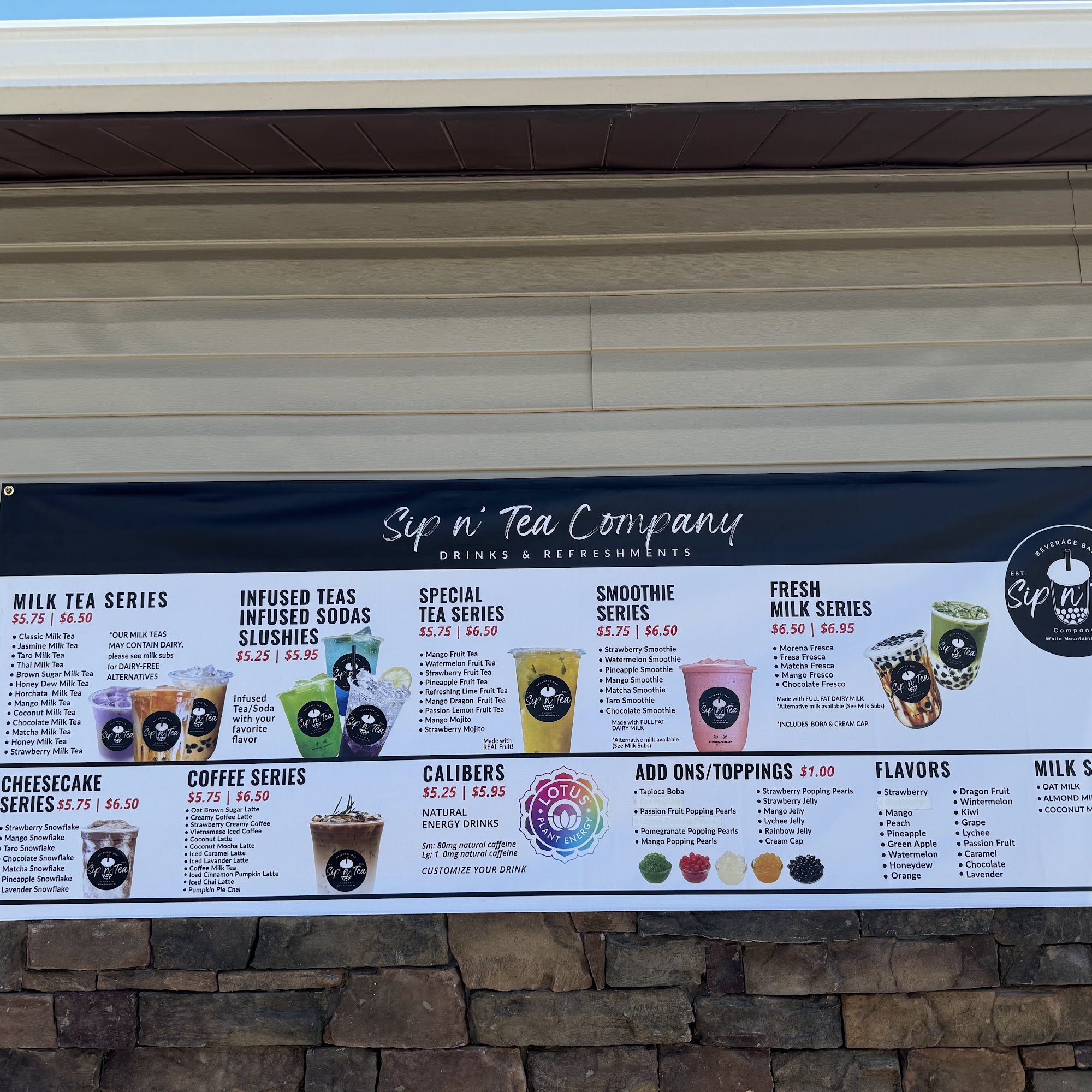 Sip n’ Tea Company Menu