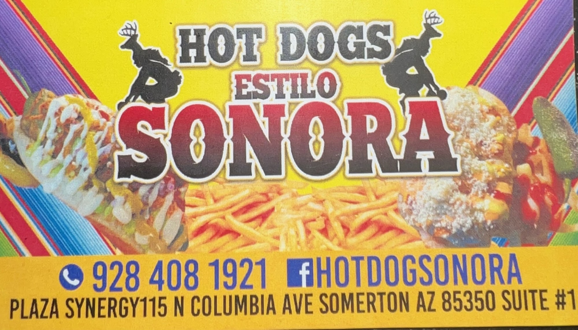 Hot Dogs Estilo Sonora Menu