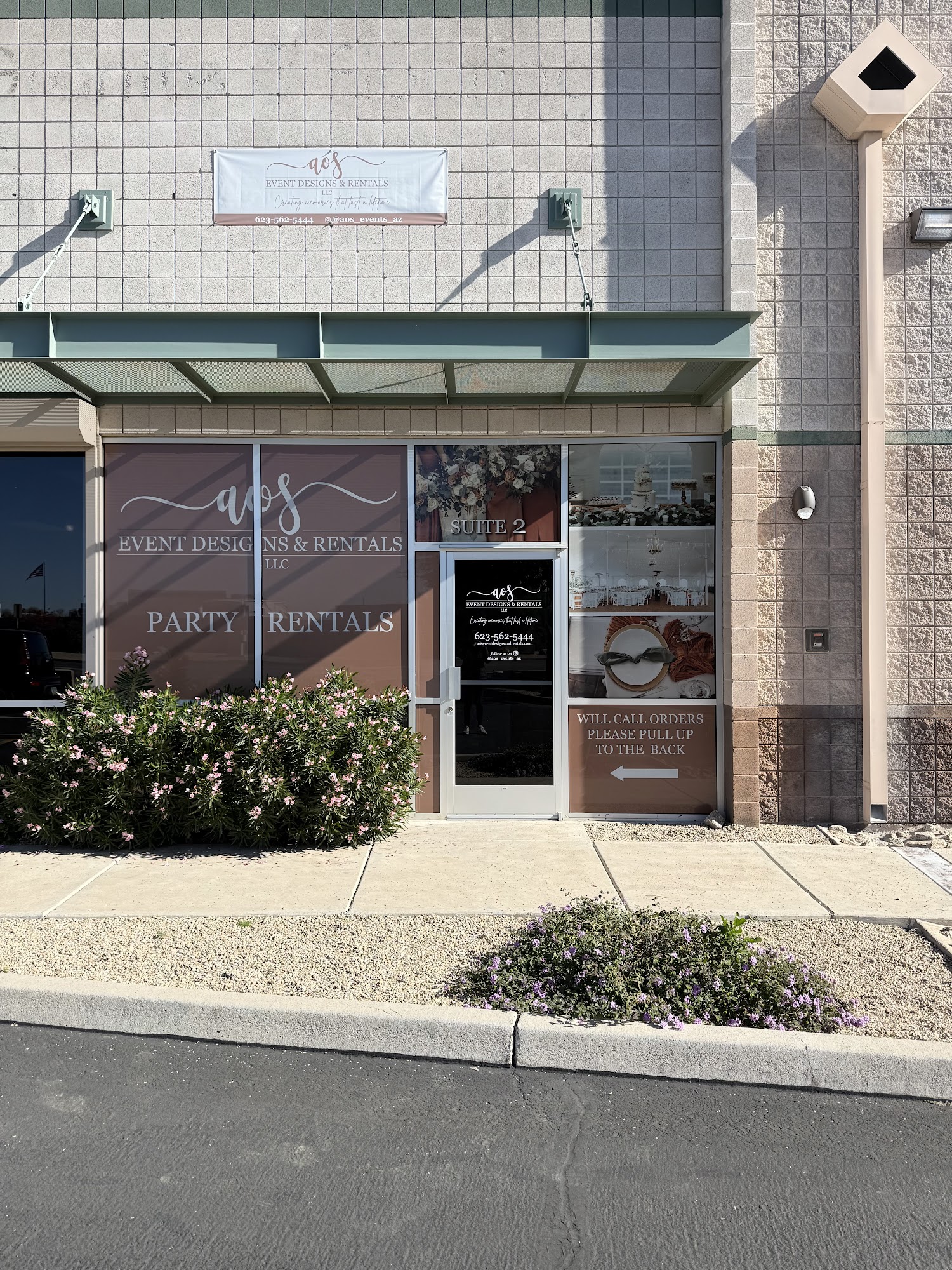 AOS Event Designs and Rentals LLC 13365 W Foxfire Dr STE 2, Surprise Arizona 85378