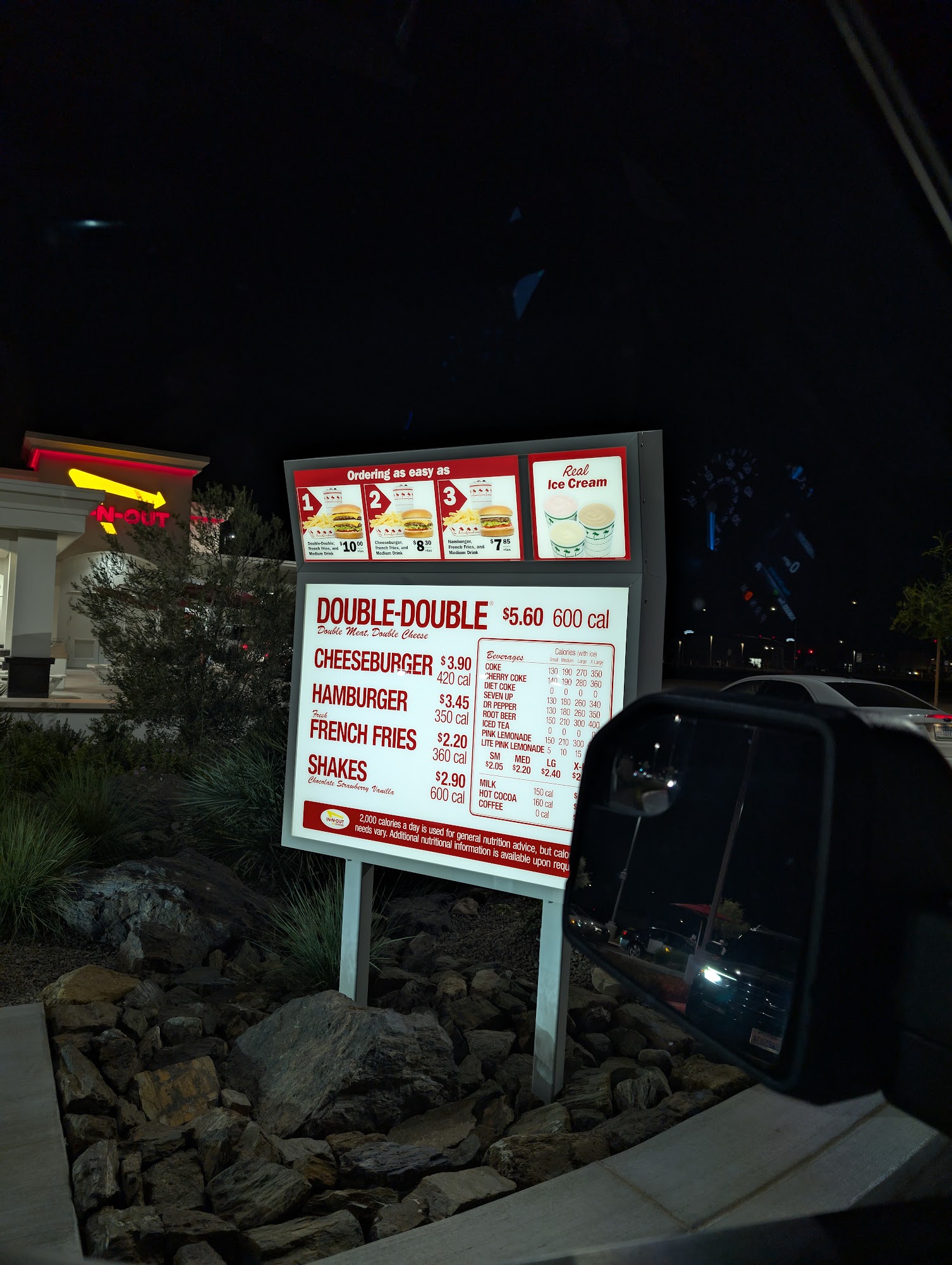 In-N-Out Burger Menu
