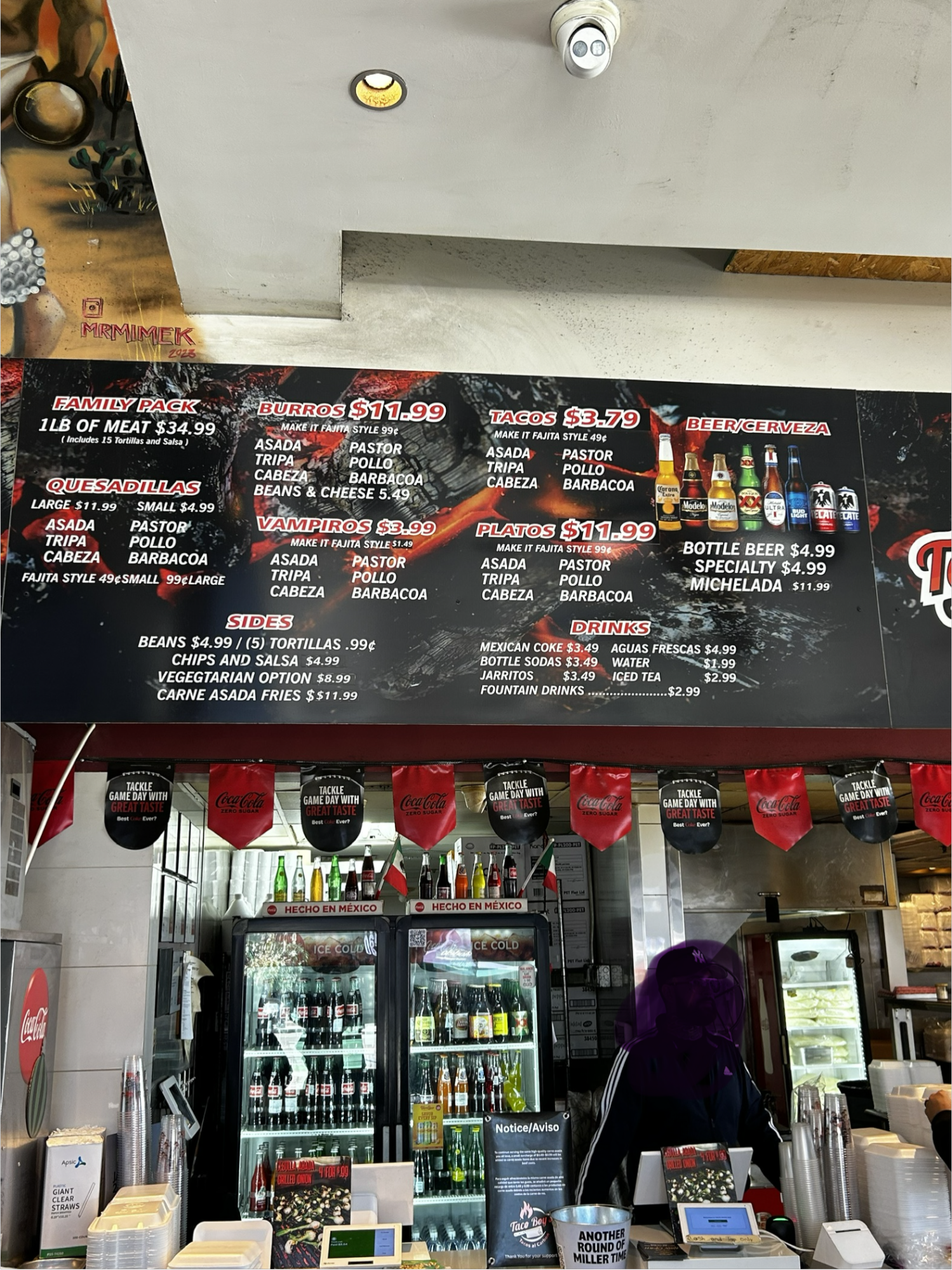 Taco Boy's Menu