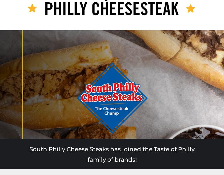 Taste of Philly Menu