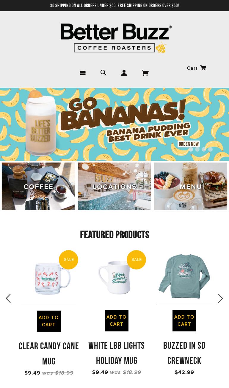 Better Buzz Coffee - Tempe Menu