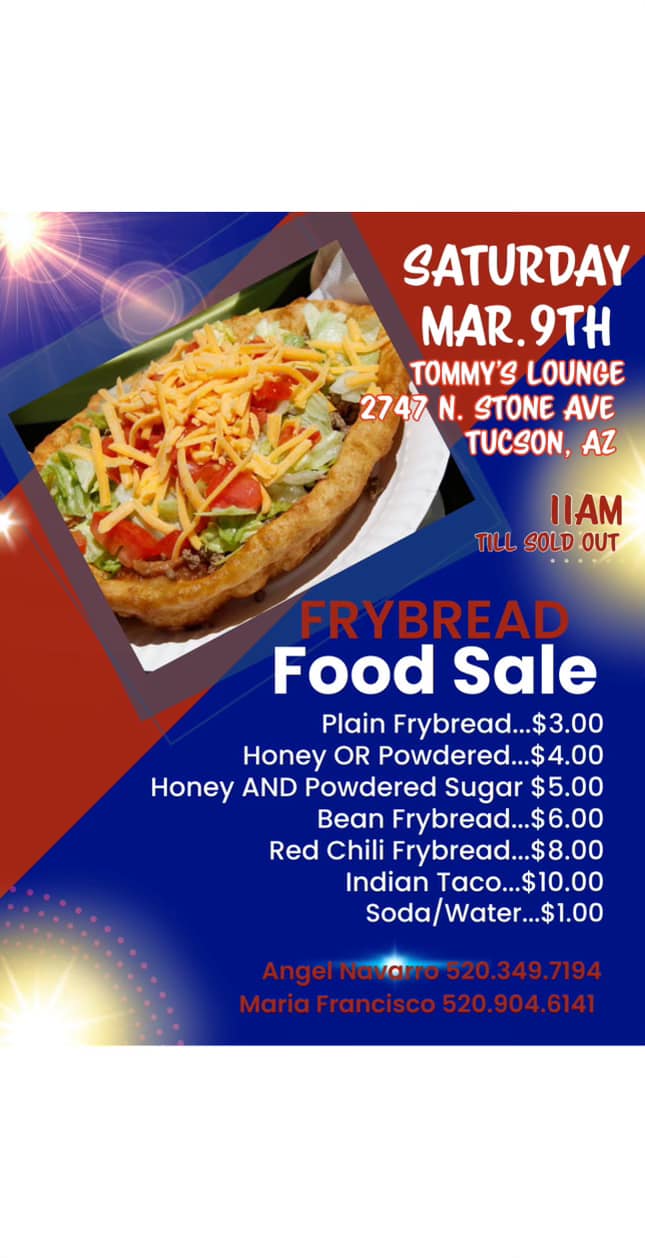 Tommy’s Saloon Menu