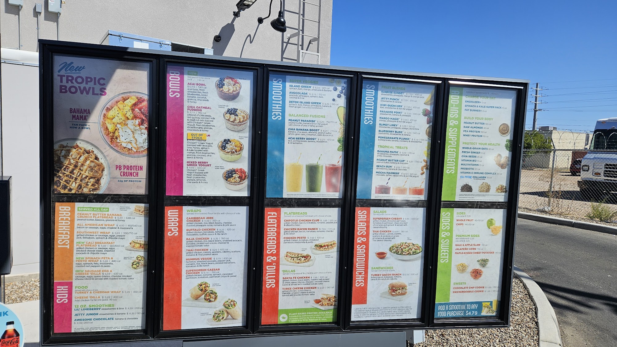 Tropical Smoothie Cafe Menu