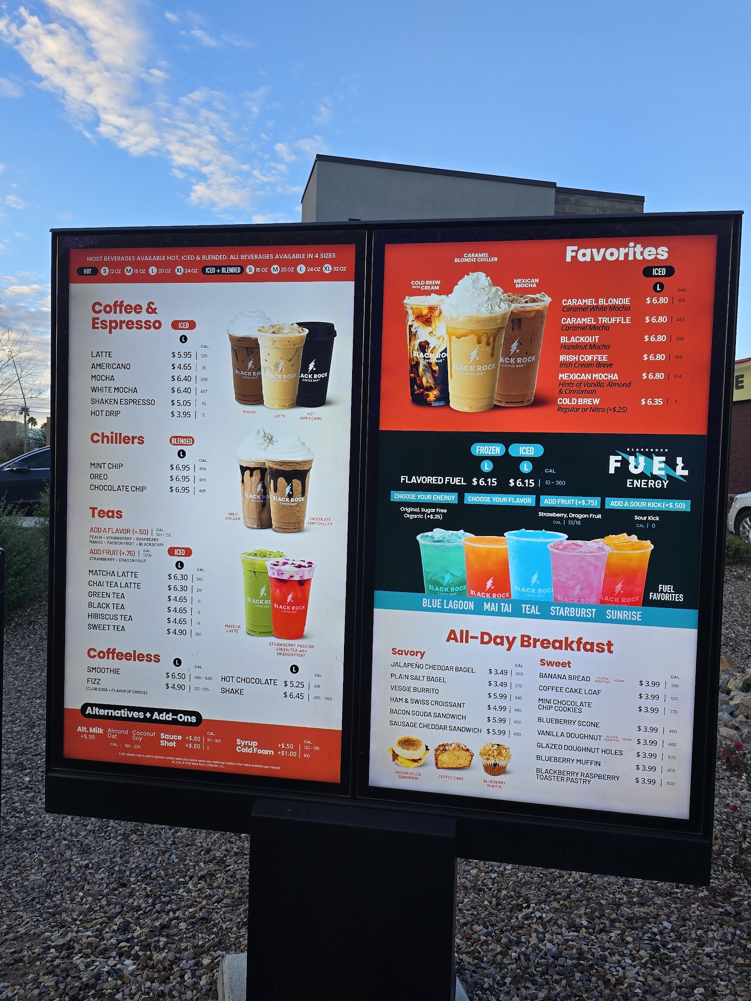 Black Rock Coffee Bar Menu