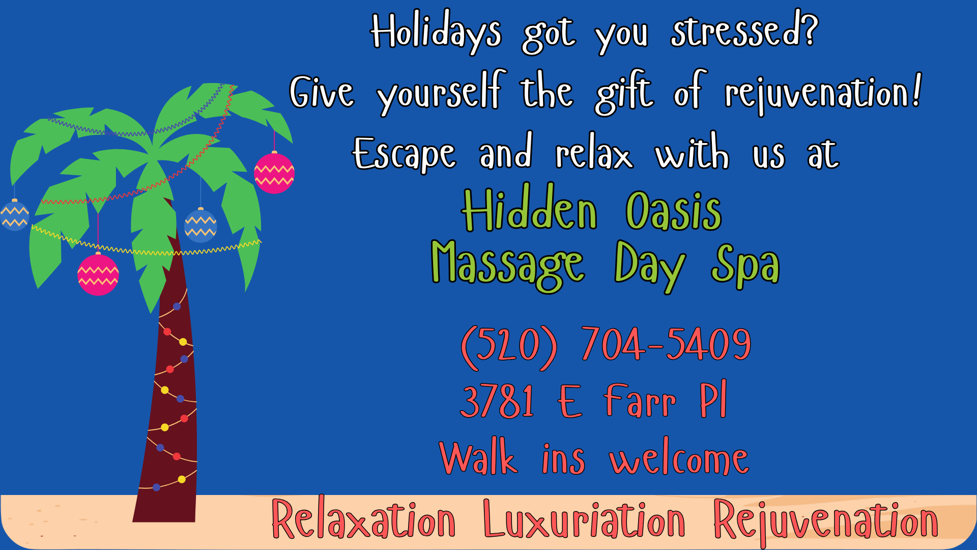 Hidden Oasis Massage Day Spa 3781 E Farr Pl, Tucson Arizona 85716