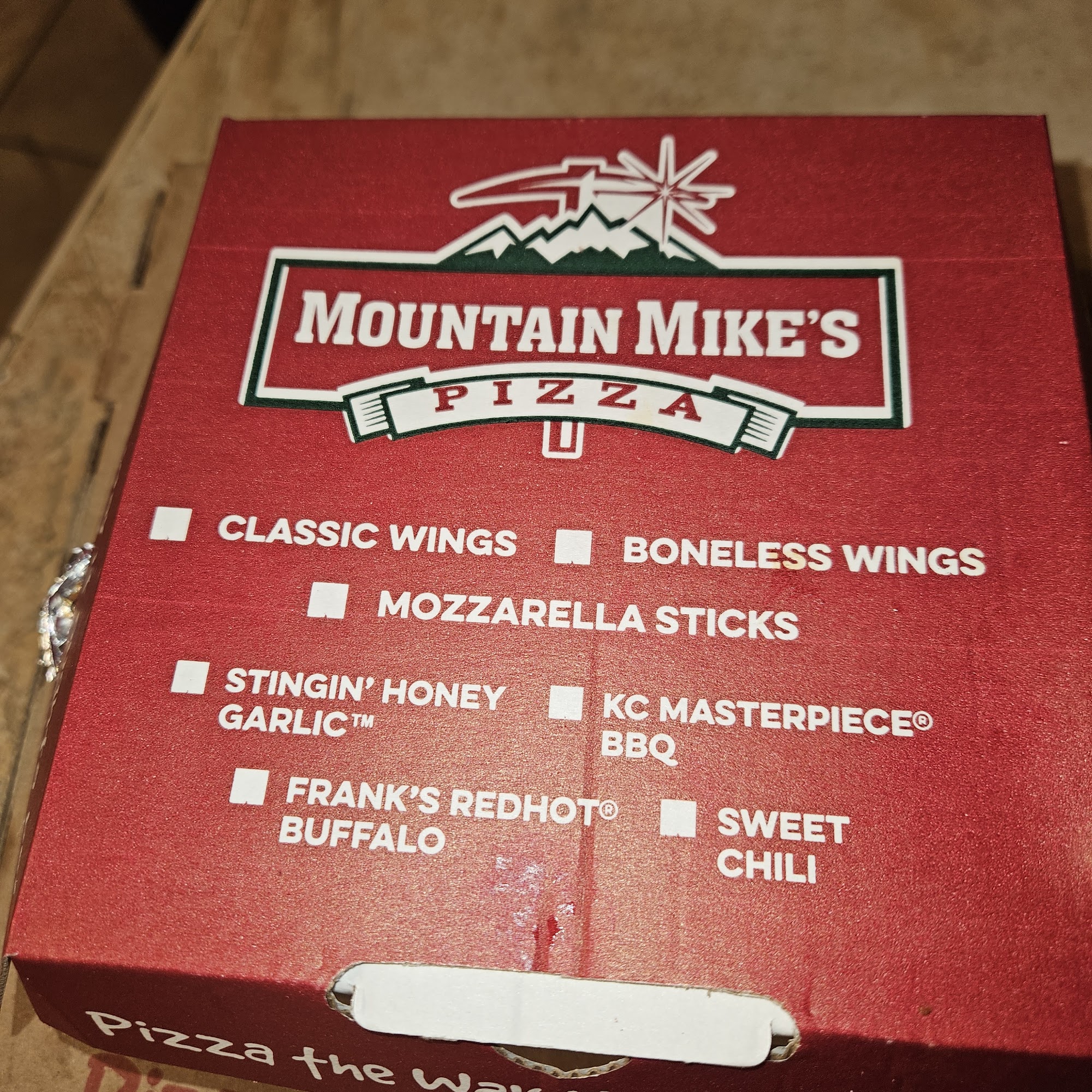 Mountain Mike's Pizza Menu