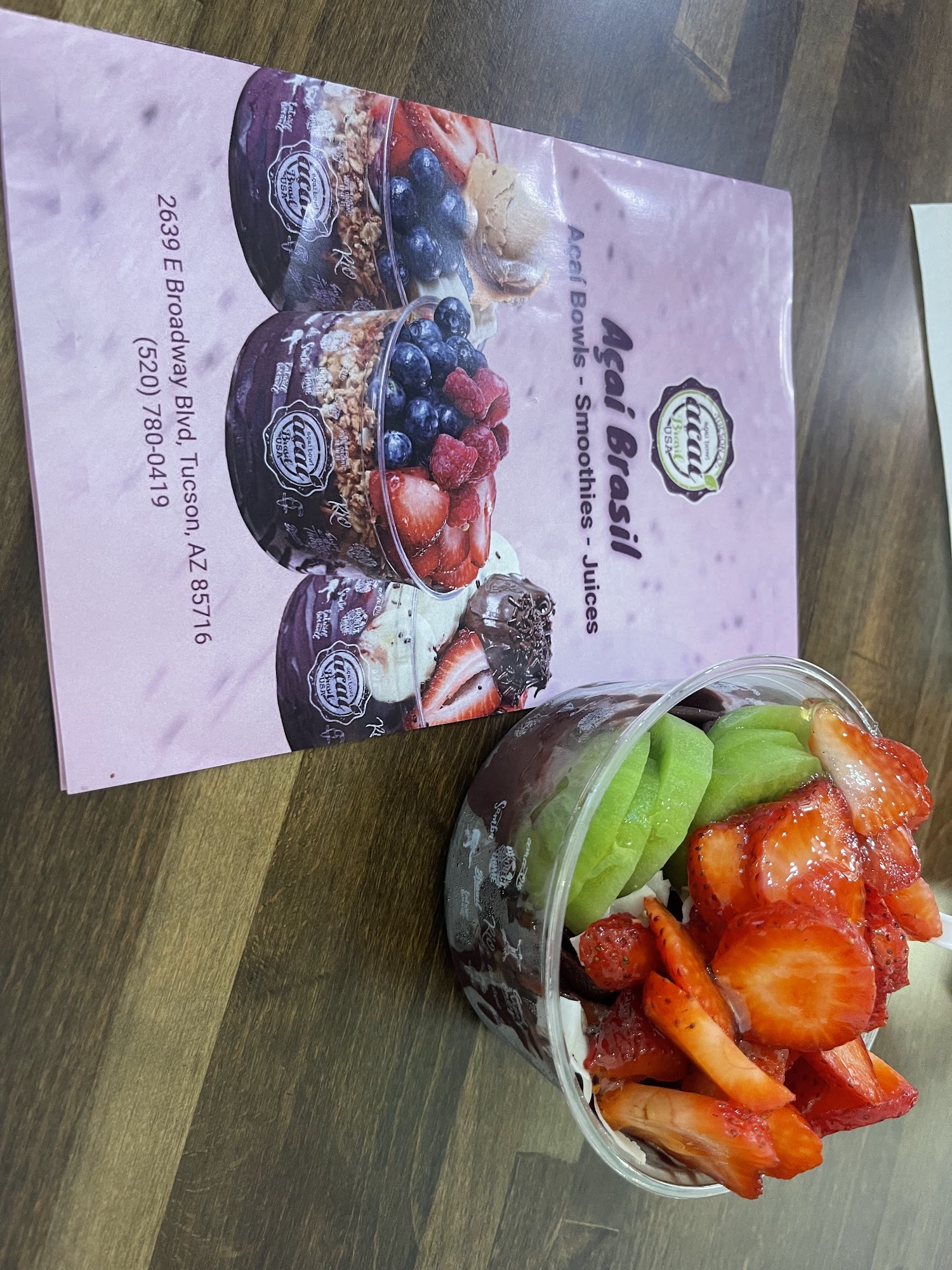 Açaí Brasil Menu