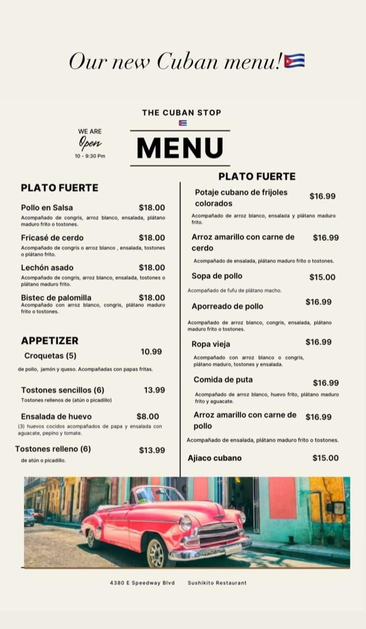 Sushi-kito Restaurant Menu