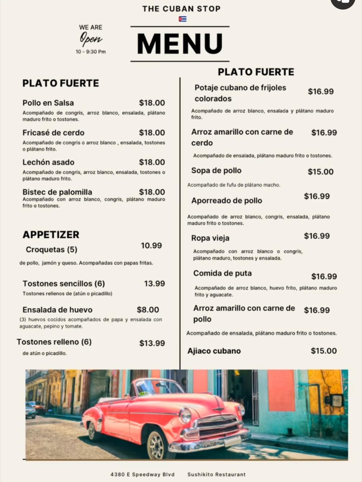 Sushi-kito Restaurant Menu