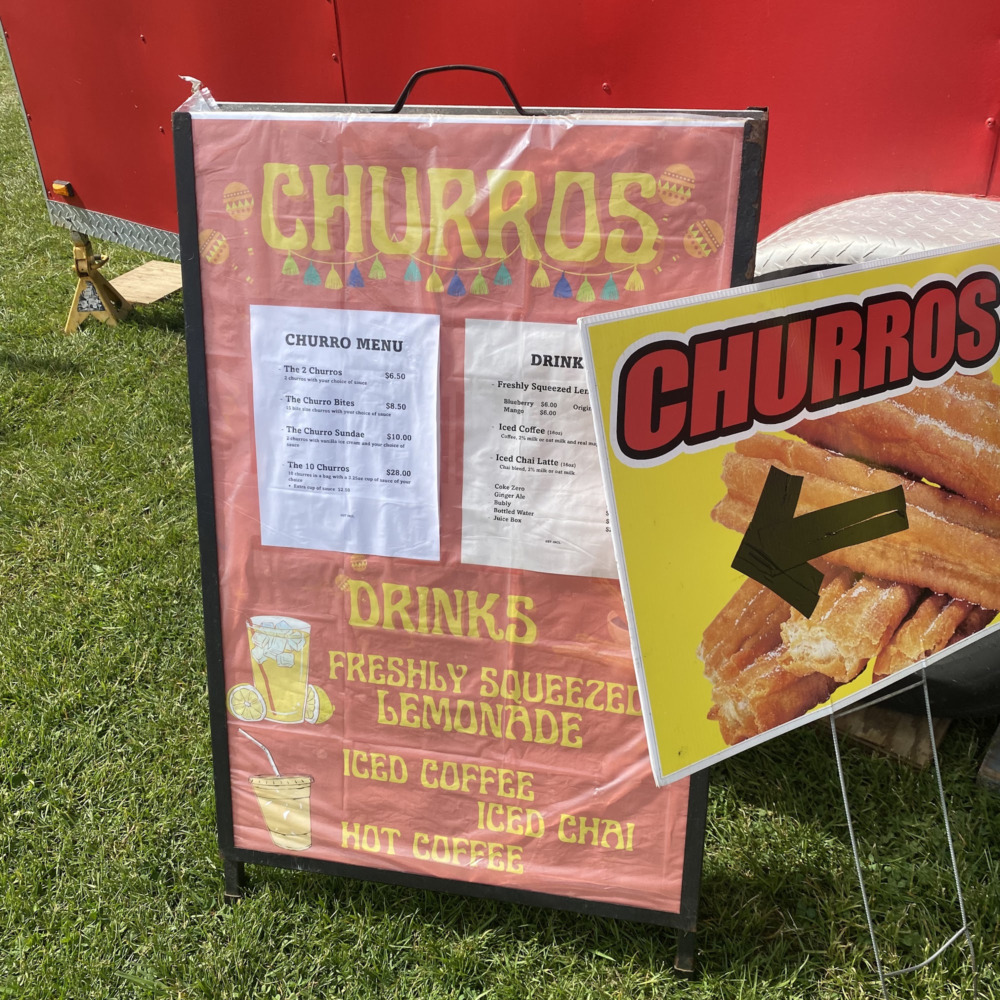 Churro Chica Menu