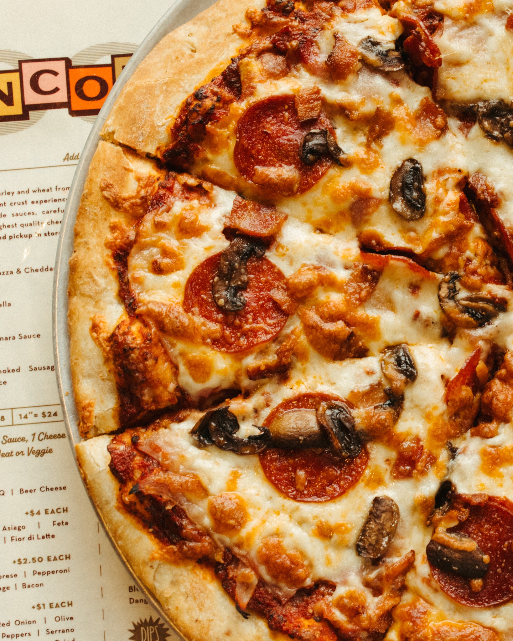 Encore Brewing Company Menu