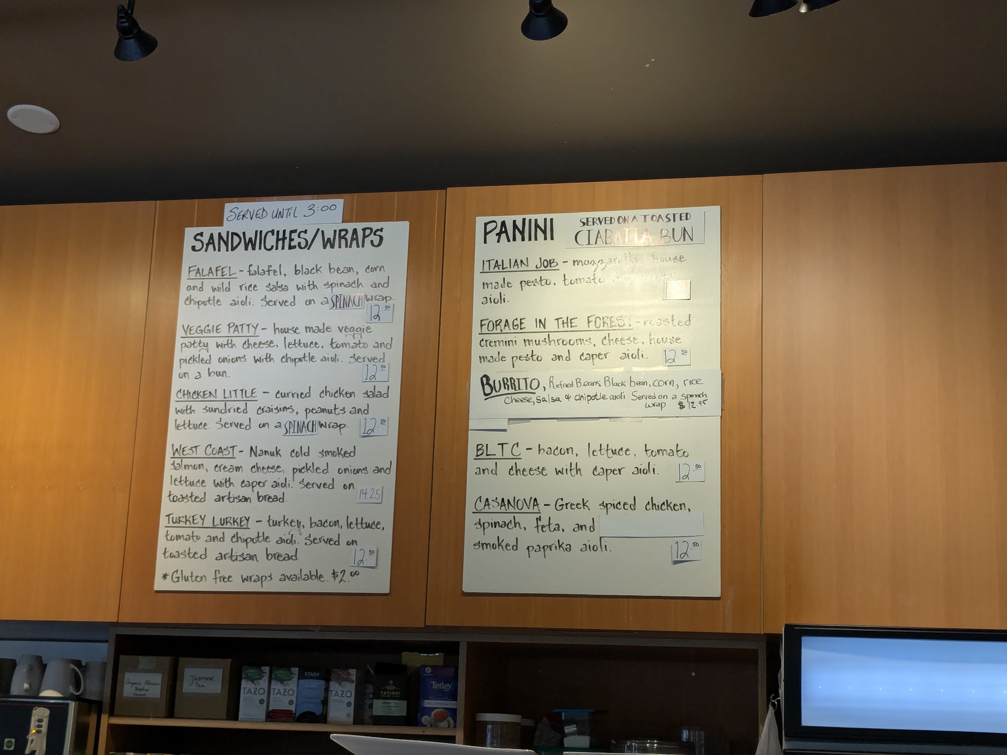 Mad Rona's Coffee Bar Menu