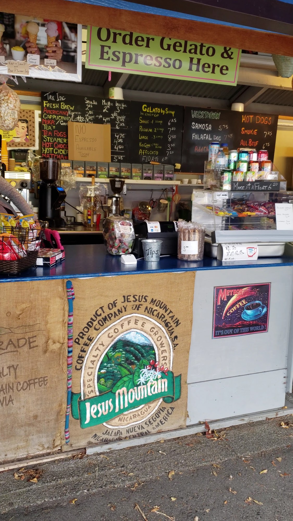 Fandango Gelato Cafe Menu